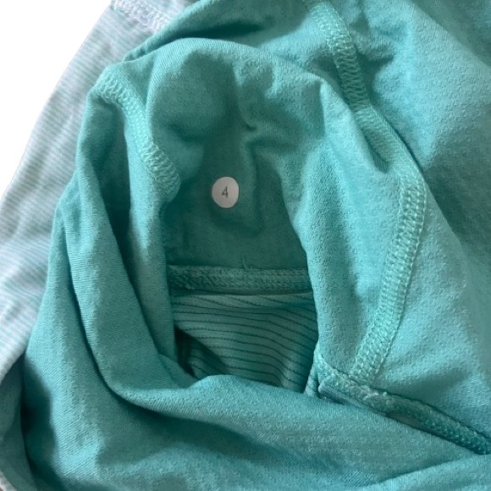Lululemon Run: Tame Me Tank Heathered Menthol / Wee Stripe White Menthol 4 - Picture 10 of 10